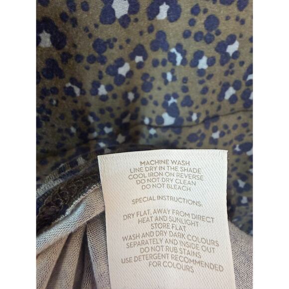 Boden Dress Size 4 Green Animal Print Short Sleeves - Picture 4 of 7